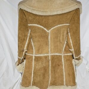Kid's Tan Shearling Coat